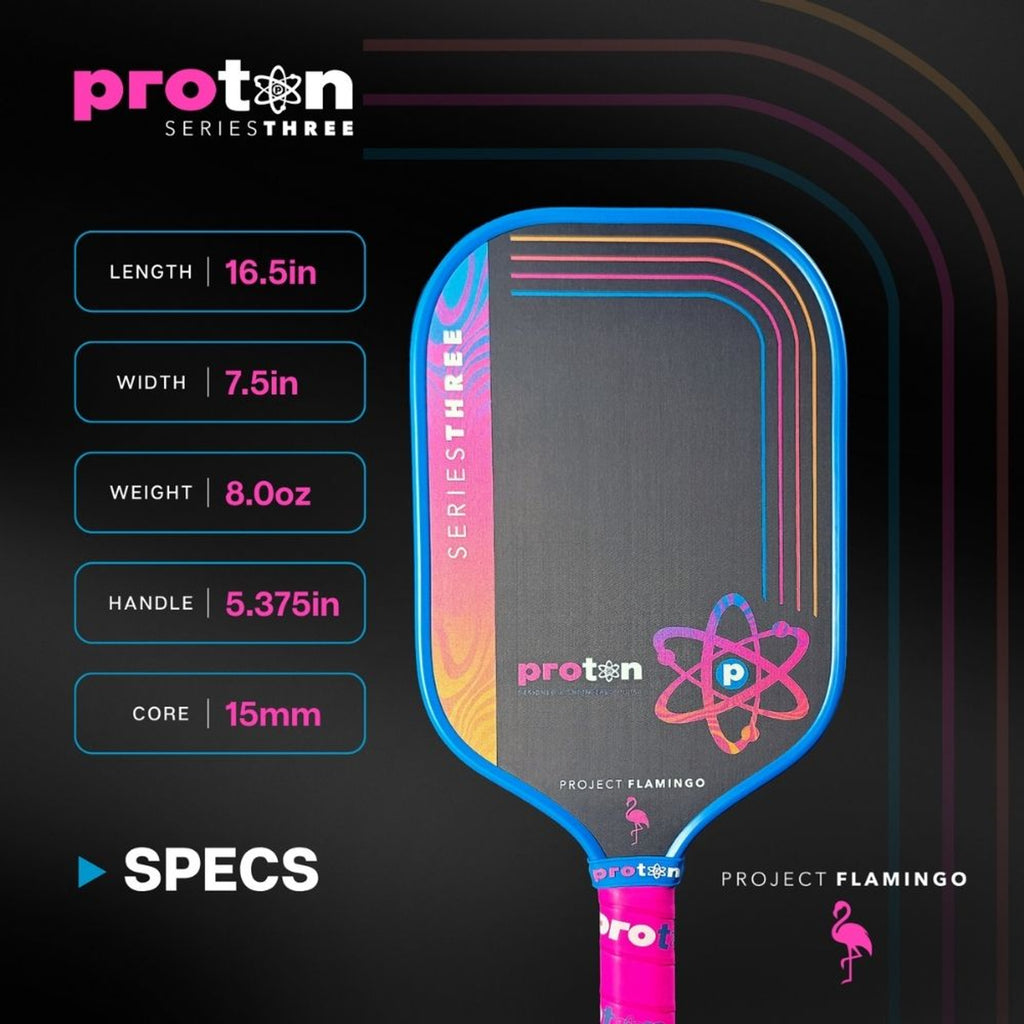 Proton Series Three Project Flamingo Paddle - Blue 16mm