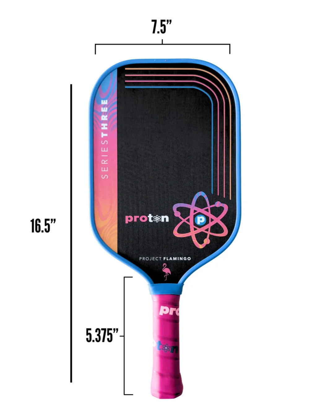 Proton Series Three Project Flamingo Paddle - Blue 16mm